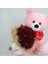 Buket Güller 20 Li Cipso Sarmalı Demet & Sevimli Peluş Ayıcık 50 cm Hediye Sevgiliye 1
