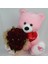 Buket Güller 20 Li Cipso Sarmalı Demet & Sevimli Peluş Ayıcık 50 cm Hediye Sevgiliye 2