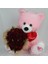 Buket Güller 20 Li Cipso Sarmalı Demet & Sevimli Peluş Ayıcık 50 cm Hediye Sevgiliye 4