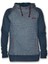 Airforce Yüksek Kapşonlu Erkek Sweatshirt - 3 - Indigo Mavi 1
