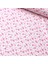 Pembe Papatya Çiçek Poplin Kumaş 1