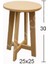 Demonte Ahşap Tabure (Mdf) Obje Ib-10 1