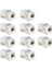 10X Cat6 Keystone Ethernet Punch Aşağı Cat6 Ağ Modülü Adaptörü (Yurt Dışından) 3