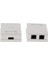 2 Adet 2-Port CAT5E Duvar Yüzey Dağı Kompakt Kutu Ağ Internet Kablosu (Yurt Dışından) 2