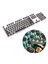 Yuvarlak Keycaps Çift Shot Pbt Oyun Klavyesi Retro Siyah (Yurt Dışından) 4