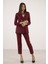 Bordo Blazer Ceket Pantolon Ikili Takım 0106305.04 5