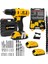 Power Tools 48 Volt 5.0 Amper DARBESİZ 24 PARÇA SETLİ Çift Akülü Şarjlı Vidalama Matkap 1