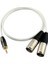 Profesyonel 3.5mm Fiş - Çift Xlr Fişler Ses Kablosu Dönüştürücü (Yurt Dışından) 1