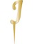 Pleksi Harf 12CM Gold J 1