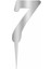 Pleksi Rakam 12CM Gümüş 7 1