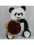 Buket Güller 20 Li Cipso Sarmalı Demet Sevimli Peluş Panda 50 cm Sevgiliye Hediye 2