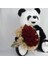 Buket Güller 20 Li Cipso Sarmalı Demet Sevimli Peluş Panda 50 cm Sevgiliye Hediye 5