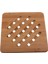 Paketi Bambu Trivet Mat Sıcak Pot Tutucu Pedleri Kare ve Yuvarlak 18X18CM 1