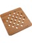 Paketi Bambu Trivet Mat Sıcak Pot Tutucu Pedleri Kare ve Yuvarlak 18X18CM 4