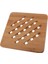 Paketi Bambu Trivet Mat Sıcak Pot Tutucu Pedleri Kare ve Yuvarlak 18X18CM 5
