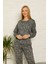 Kadın %100 Pamuk Penye Kışlık Pijama Takımı 3435 1