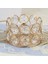 Kristal Tealight Mumluk Masa Partisi Ev Centerpiece Dekor Yuvarlak 4