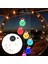 F Fityle Güneş Enerjili LED Işıltılı Noel Baba Rüzgar Çanı(Yurt Dışından) 3