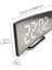 Çalar Saat Dijital LED Ekran Pil Kumandalı Ayna Gece Light-03 Yeşil (Yurt Dışından) 2
