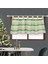 Kısa Baskılı Noel Perde Drape Tarama Asılı Tırmanma Valance Işık Engelleme Kapı Pencere Restoran Stüdyo Keten - Yeşil, 130X40 cm 130X40 cm Yeşil (Yurt Dışından) 5