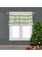 Kısa Baskılı Noel Perdesi Drape Tarama Asılı Tırmanma Valance Işık Engelleme Kapı Pencere Restoran Stüdyo Keten - Yeşil, 137X61 cm 137X61 cm Yeşil (Yurt Dışından) 3