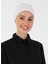 Nefes Alan Kumaş Bandana Bone - Beyaz - Ecardin 1