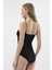 Kadın Siyah Ip Askılı Agraflı Body 284 2