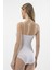Kadın Beyaz Ip Askılı Agraflı Body 284 2