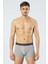 1320 Beyaz Siyah Gri Erkek 3'lü Boxer 5