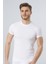 164 Beyaz Erkek Likralı T-Shirt 1