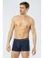 1320 Lacivert Indigo Saks Erkek 3'lü Paket Boxer 3