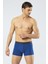 1320 Lacivert Indigo Saks Erkek 3'lü Paket Boxer 5