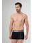 1323 Siyah Gri Erkek 2'li Boxer 2