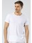 1305 Beyaz Erkek O Yaka Kısa Kollu T-Shirt 1