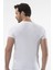 1307 Beyaz Erkek O Yaka Kısa Kollu T-Shirt 2