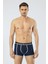 1322 Lacivert Indigo Erkek 2'li Boxer 4