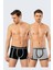 1322 Siyah Gri Erkek 2'li Boxer 2