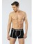 1322 Siyah Gri Erkek 2'li Boxer 4