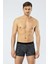 1324 Gri Siyah Erkek 2'li Boxer 3