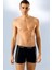 Anıt 1120 Siyah 3 Adet Likralı Şeritli Pamuklu Erkek Boxer 2