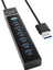 USB 3.0 Super Speed 7 Port 5 Gbps USB Çoklayıcı Hub 30 cm AL2695 - Siyah 1