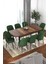 Concept Via Serisi 80 x 132 cm Açılabilir Barok Ahşap Desen Mutfak Masa Takımı + 8 Adet Sandalye 1