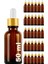 50 cc Amber Damlalık Metal Gold Sızdırmaz Kapaklı 50 ml Dropper Cam Serum Şişesi 30 Adet 1