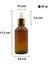 50 cc Amber Damlalık Metal Gold Sızdırmaz Kapaklı 50 ml Dropper Cam Serum Şişesi 30 Adet 2