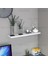 Duvar Rafı Parlak Beyaz Mdflam Uçan Raf 60 x 20 cm 1