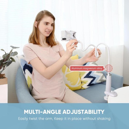 Ugreen Flexible Esnek Yatak Masa Telefon Tutucu Beyaz 90CM
