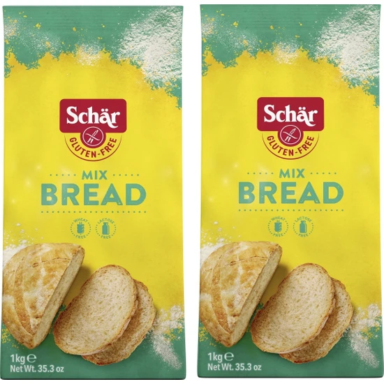 Schar Mix B Glütensiz Karışık Ekmek Unu 1 kg 2'li  Gluten Free
