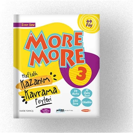 Kurmay Yayınları 3 More&more Haftalık Kazanım Kavrama Föyleri (44 Föy)