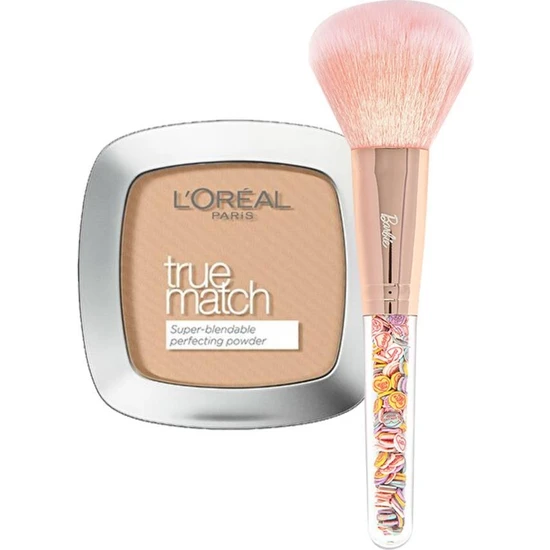 L'Oréal Paris Loreal True Match Powder N4 Beige +  Pudra Fırçası Seti