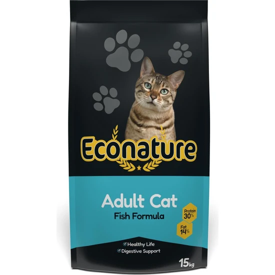 Econature Balıklı Yetişkin Kedi Maması 15 Kg